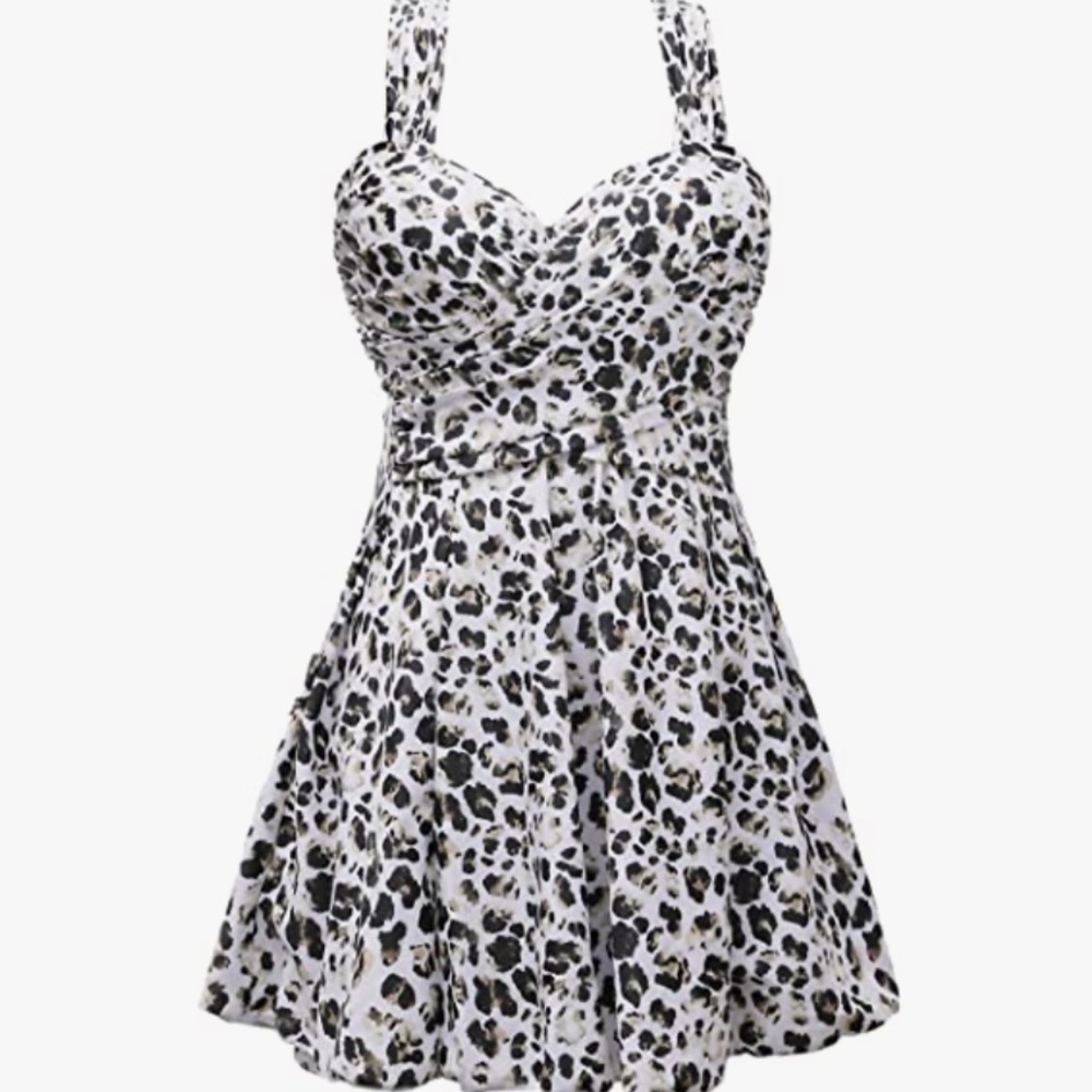 Swimsuit Dress Cocopear Cheetah print Size M